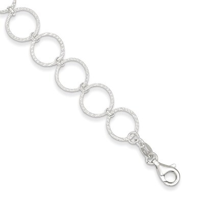 7.5 Inch Bracelet Sterling Silver Fancy QG2297-7.5, MPN: QG2297-7.5, 883957948911