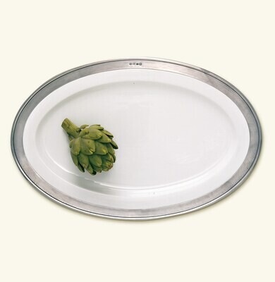 Match Pewter Convivio Oval Serving Platter - White, MPN: 1505,