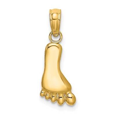 Foot Charm 14k Gold Polished K7178, MPN: K7178, 63721803602