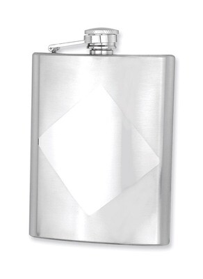 Polished and Brushed 8Oz Hip Flask Stainless Steel GP2772