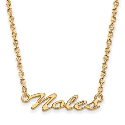 Florida State University Medium Pendant with Chain Necklace Gold-plated Silver GP082FSU-18, MPN: GP…