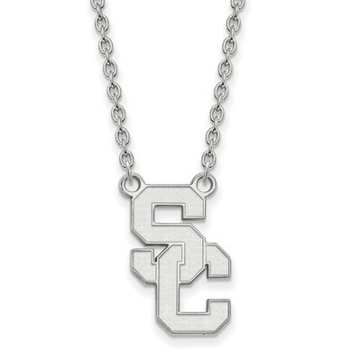University of Southern California Large Pendant with Necklace Sterling Silver SS015USC-18, MPN: SS0…