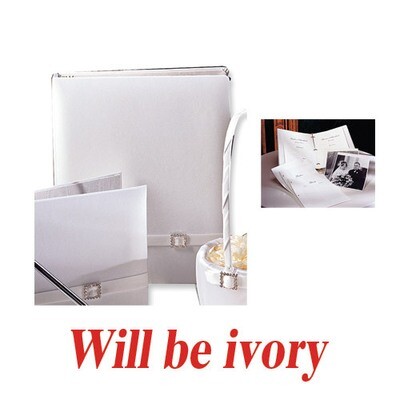 Ivory Glamour (holds 240 signatures, 3 ring binder) Memory Book GL9853