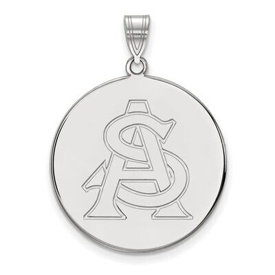 Arizona State University x-Large Disc Pendant 14k White Gold 4W053AZS, MPN: 4W053AZS, 886774851181