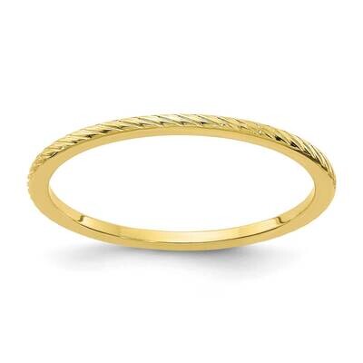 1.2mm Twisted Wire Pattern Stackable Band 10k Gold 1STK22-120Y, MPN: 1STK22-120Y, 191101583070