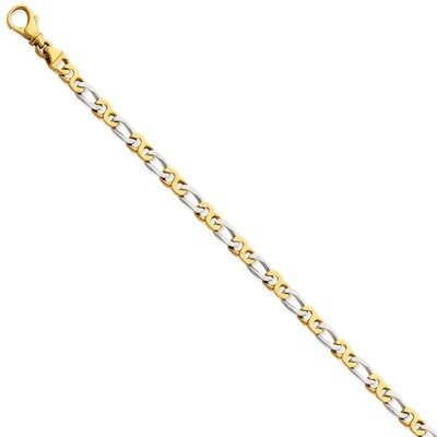 4.8mm Polished Fancy Link Bracelet 8 Inch 14k Two-Tone Gold LK535-8, MPN: LK535-8, 886774989471