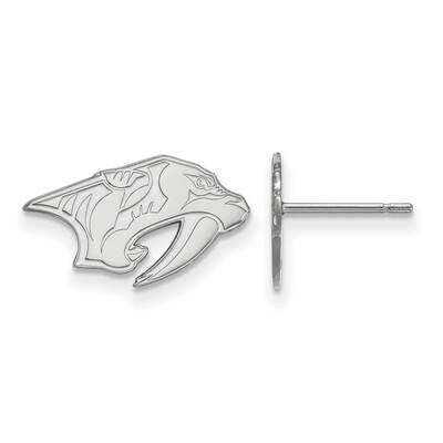 Nashville Predators Extra-Small Post Earrings Sterling Silver Rhodium-plated SS018PRE, MPN: SS018PR…