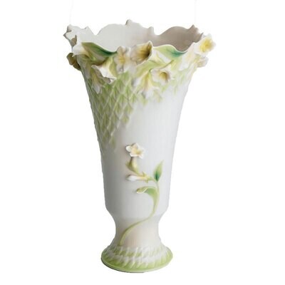 Franz Porcelain Garden Blessing Wedding Vase 12 1/2&quot;H FZ01010, MPN: FZ01010,