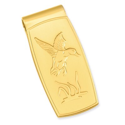 Kelly Waters Flying Duck Hinged Money Clip Gold-plated GP3843, MPN: GP3843, 196904086520