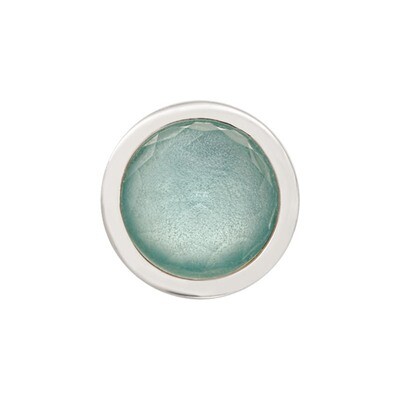Nikki Lissoni Silver-Plated Faceted Light Blue Coin That Fits S Rings RC2026S, MPN: RC2026S, 871881…