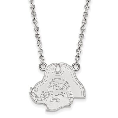 East Carolina University Large Pendant with Necklace Sterling Silver SS049ECU-18, MPN: SS049ECU-18,…