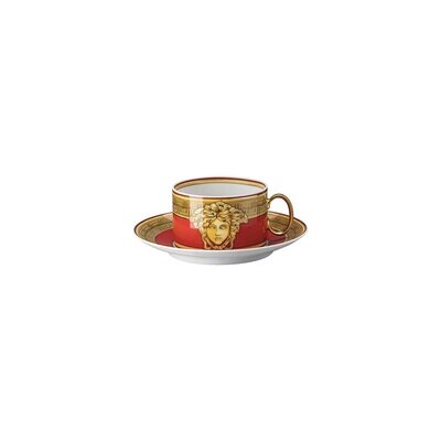 Versace Medusa Amplified Golden Coin Tea Cup &amp; Saucer 6 1/4 Inch, MPN: 19335-409956-14640, 79095518…