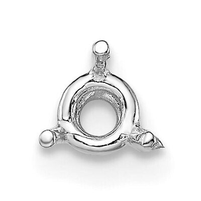 Round 3-Prong Basket .01ct. Setting 14k White Gold WG134, MPN: WG134,