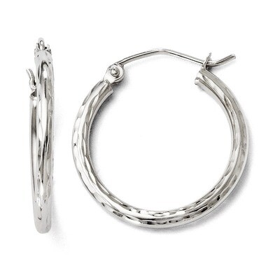 Leslie&#39;s Hinged Hoop Earrings - 14k White Gold HB-59Y, MPN: 59Y, 883957023762