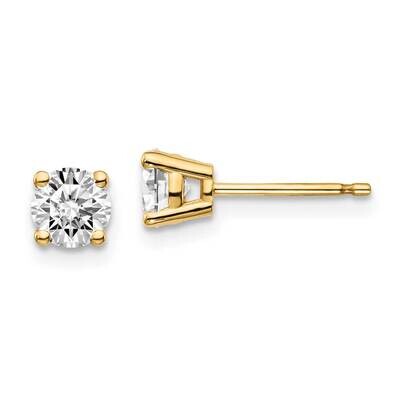 3/4ctw SI1/SI2 G H I Lab Grown Diamond 4 Prong Earrings 14k Yellow Gold EM1006-075-LG, MPN: EM1006-…