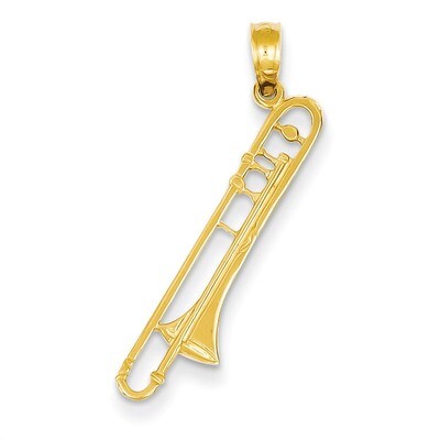 Trombone Pendant 14k Gold D4262, MPN: D4262, 637218038510