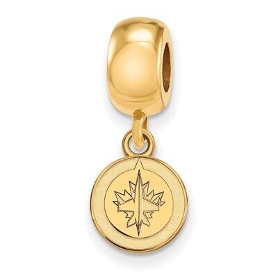 Winnipeg Jets Bead Charm x-Small Dangle Gold-plated Silver GP018JTS, MPN: GP018JTS, 886774922461