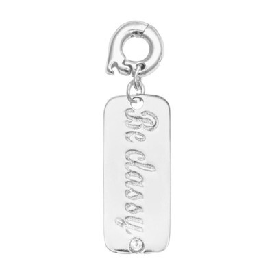 Nikki Lissoni Be Classy Charm Silver-Plated 25mm D1146SL, MPN: D1146SL, 8718819239291