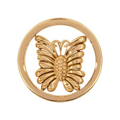 Nikki Lissoni Little Butterfly Gold-Plated 23mm Coin C1243GS, MPN: C1243GS, 8718627465837