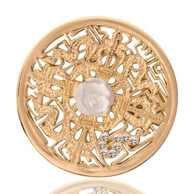Nikki Lissoni Kingdom Of Roses Gold Plated 33mm Coin C1041GM, MPN: C1041GM, 8718627461297