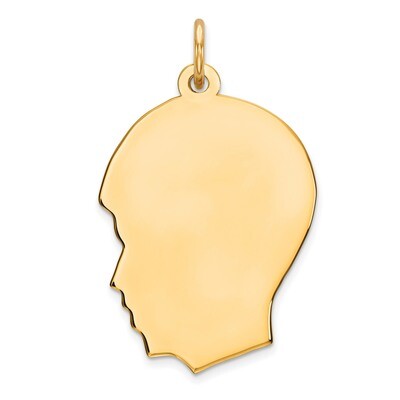 Engravable Boy Polished Disc Charm Sterling Silver Gold-plated QM360G/27, MPN: QM360G/27, 883957924…