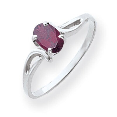 Rhodolite Garnet Ring 14k white Gold 6x4mm Oval Y4649RG, MPN: Y4649RG, 883957565224