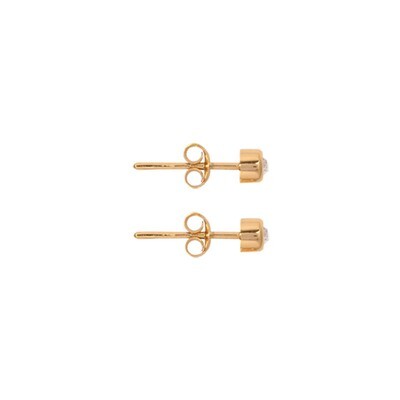Nikki Lissoni Gold-Plated Stud Earrings EA2000G, MPN: EA2000G, 8718627465974