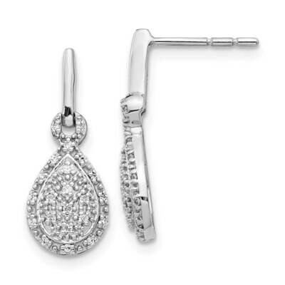 Post Earrings 14k White Gold Diamond EM5554-016-WA, MPN: EM5554-016-WA, 813455011473