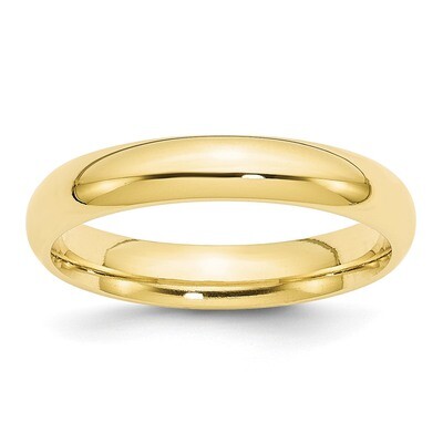 4mm Standard Comfort Fit Band 10k Yellow Gold 1CF040 Engravable, MPN: 1CF040, 886774441542