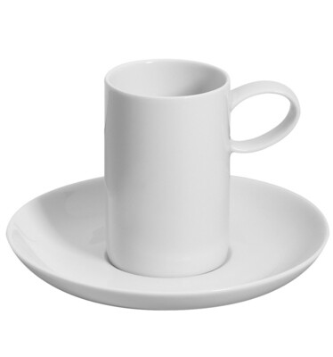Vista Alegre Domo White Coffee Cup &amp; Saucer, MPN: 21100027,
