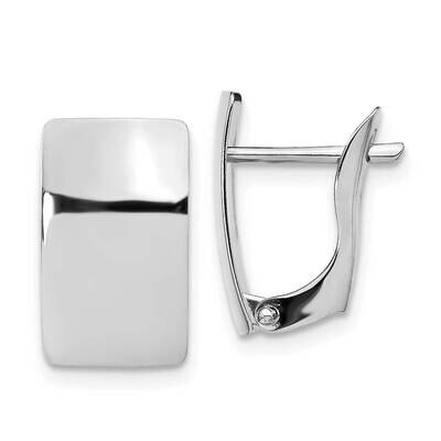 Leslie&#39;s Huggie Earrings 14k White Gold Polished HB-LE1945W, MPN: LE1945W, 191101736681