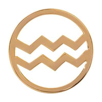 Nikki Lissoni Aquarius Gold-Plated 33mm Coin C119201GM, MPN: C119201GM, 8718627465134