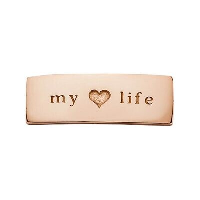 Nikki Lissoni Rose Gold-plated Small Tag of 26 x 9 mm My Lovely Life T1019RGS, MPN: T1019RGS, 87190…