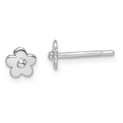 Flowers Post Earrings Sterling Silver Rhodium-plated QGK179 by Madi K, MPN: QGK179, 886774098593