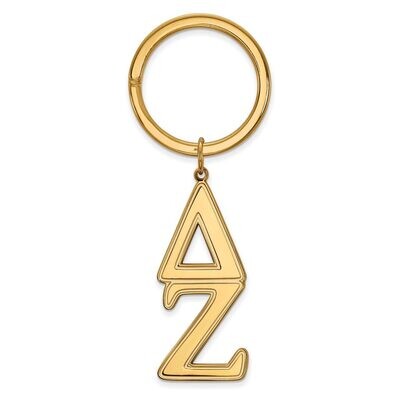 Delta Zeta Key Chain Gold-plated Silver GP010DZ, MPN: GP010DZ, 886774910796