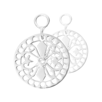 Nikki Lissoni Fancy Ornament Earring Coins Silver-Plated 15mm EAC2052SS, MPN: EAC2052SS, 8719075300…