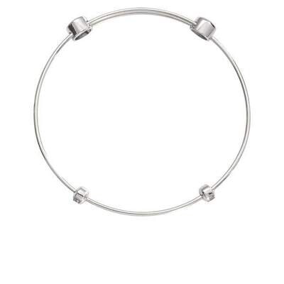 Nikki Lissoni Charm Bangle Silver-Plated 17cm 6.7 inch B1060S17, MPN: B1060S17, 8718819235514