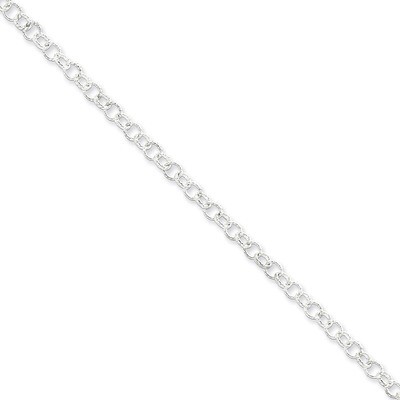 30 Inch 4.75mm Fancy Rolo Chain Sterling Silver QFC58-30, MPN: QFC58-30, 886774408026