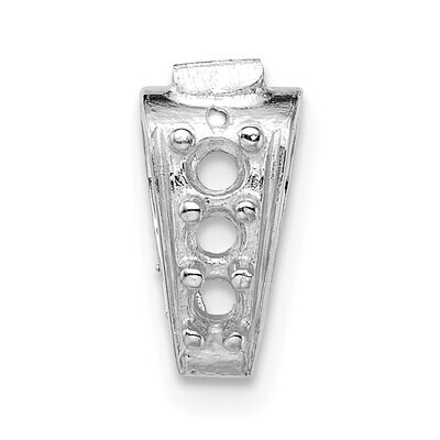 Casted Diamond Accent Bail 14k White Gold WG1585, MPN: WG1585,