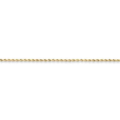 1.75mm Handmade Diamond-cut Rope Chain 18 Inch 10k Gold 10K012-18, MPN: 10K012-18, 886774085180