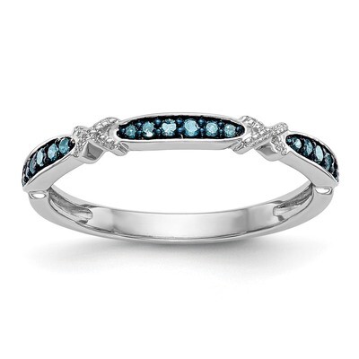 Blue Diamond Band 14k White Gold RM3440B-BD-010-WAA, MPN: RM3440B-BD-010-WAA, RM3440B-BD-010-WAA_HOM