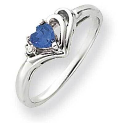 4mm Heart Tanzanite Diamond Ring 14k White Gold Y4587T_AA, MPN: Y4587T_AA, 883957449722