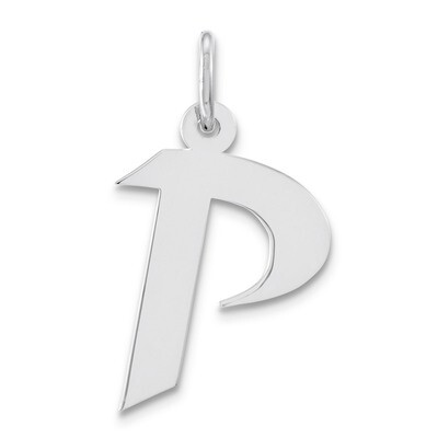 Artisan Block Initial P Charm Sterling Silver QC5089P, MPN: QC5089P, 886774962108
