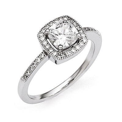 Ring Sterling Silver &amp; Cubic Zirconia QMP395, MPN: QMP395, 883957543215
