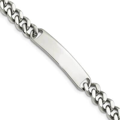 ID Plate 8.5 Inch Polished Bracelet Stainless Steel SRB787-8.5 by Chisel, MPN: SRB787-8.5, 88677467…
