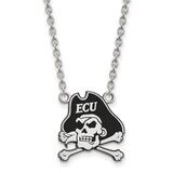 East Carolina University Large Enamel Pendant with Chain Necklace Sterling Silver SS069ECU-18, MPN:…