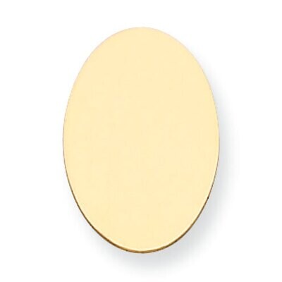 Oval Stamping 14k Yellow Gold YG1085, MPN: YG1085,