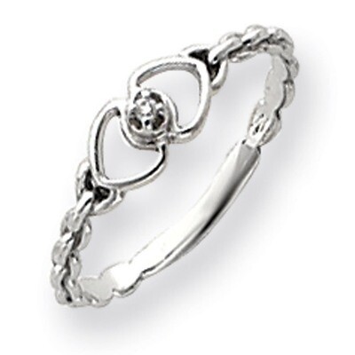 Diamond heart ring 14k White Gold Y4201AA, MPN: Y4201AA, 191101632785