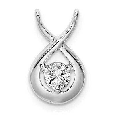 Si1/Si2, G H I, Teardrop Chain Slide 14k White Gold Lab Grown Diamond PM6587-020-WLG, MPN: PM6587-0…