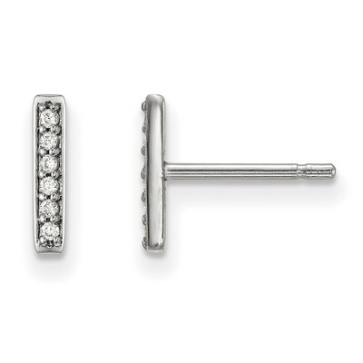 Diamond Bar Earrings 14k White Gold XE3075WA, MPN: XE3075WA, 886774759593